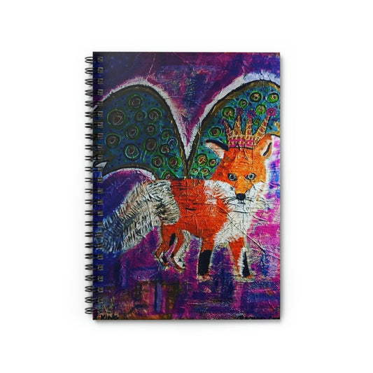 Fox King - Spiral Notebook - Ruled Line