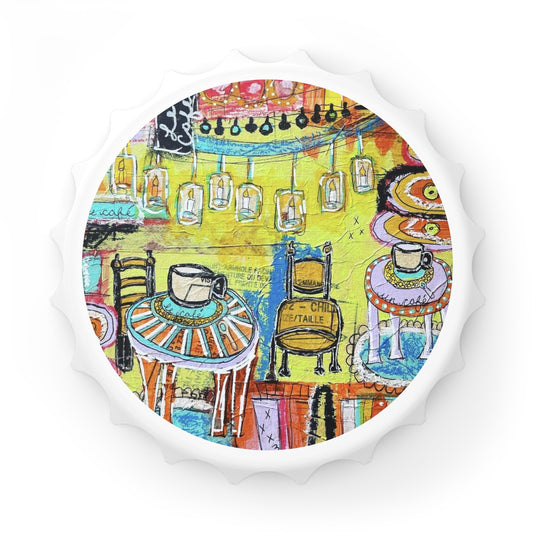 French Cafe Design, French inspired, Coffee House Design - Bottle Opener