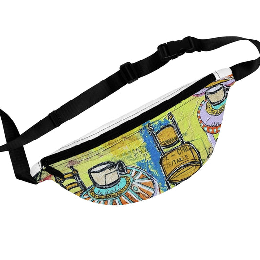 Fanny Pack - French Cafe design, France inspired, Coffee House Art