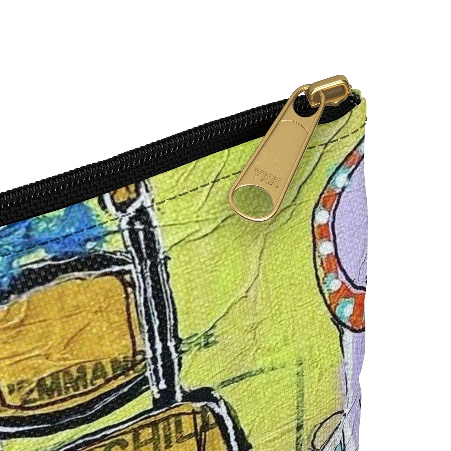 French cafe design, France inspired, coffee house art - Accessory Pouch