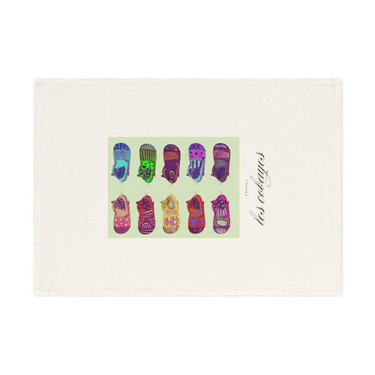 Cotton Tea Towel, Colorful Guinea Pigs, French Les Cobayes, Kitchen Decor, Towel Set, Farmhouse Style, Cute Animal Tea Towel