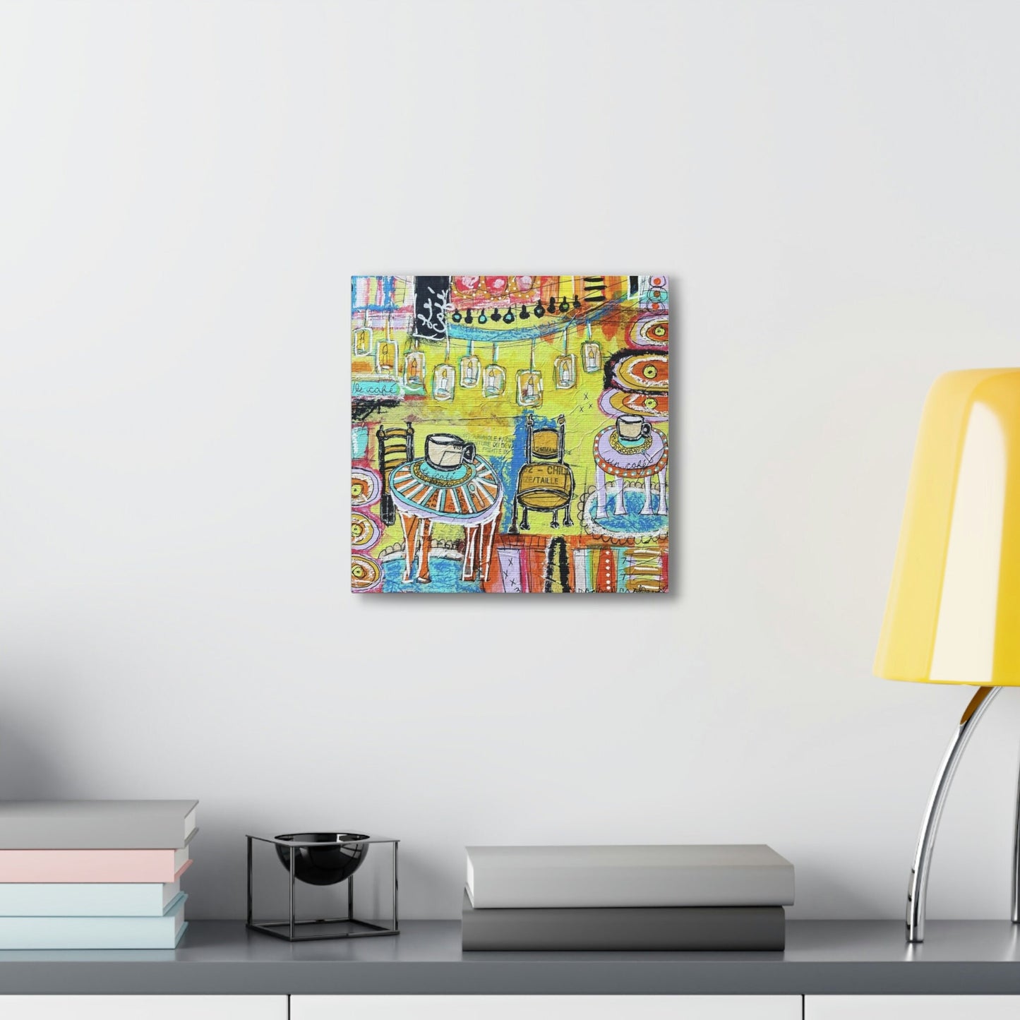French Cafe Art, Coffee House Art - Canvas Gallery Wraps