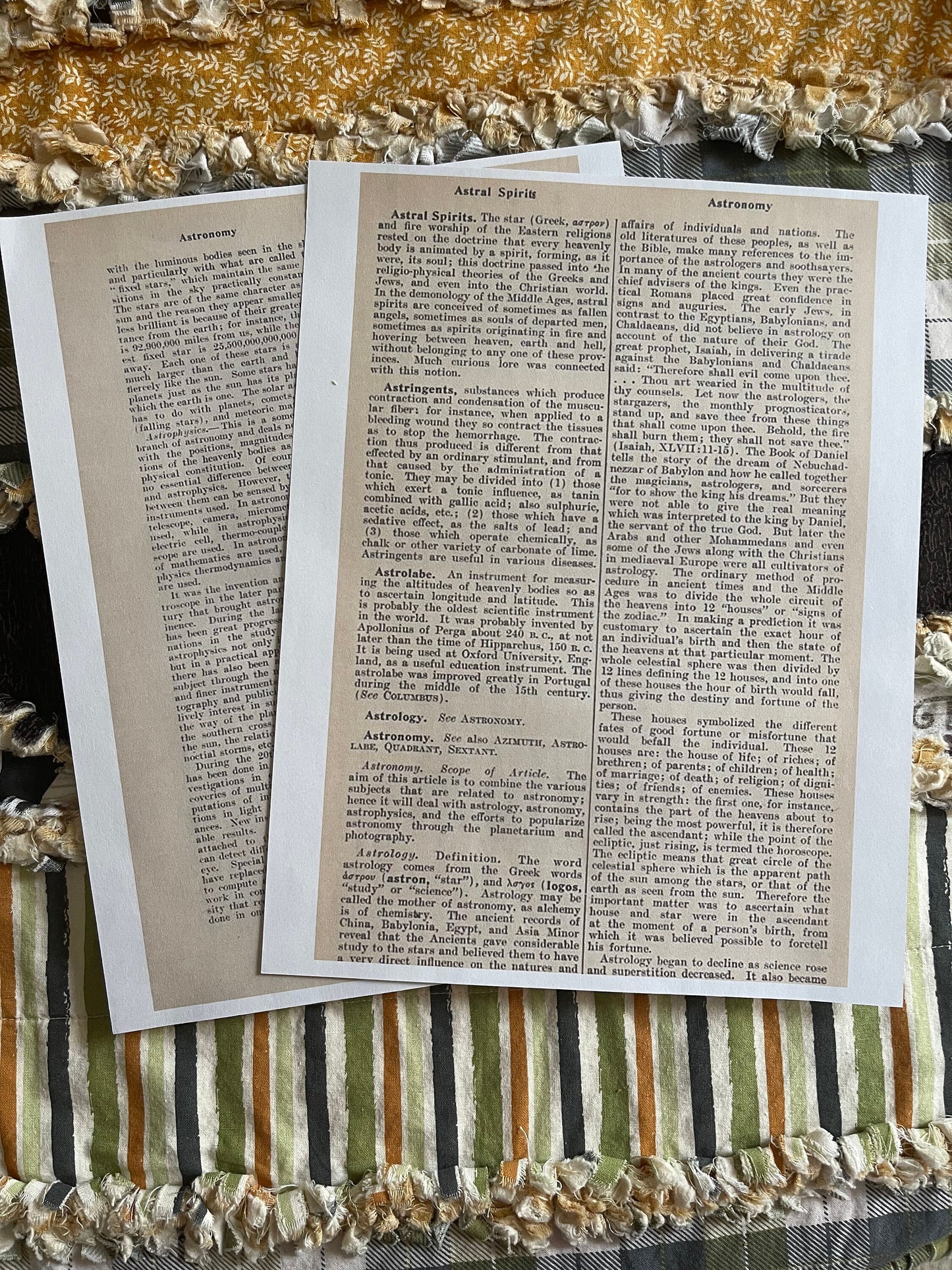 Vintage Encyclopedia Pages - digital backgrounds for art prints and commercial use