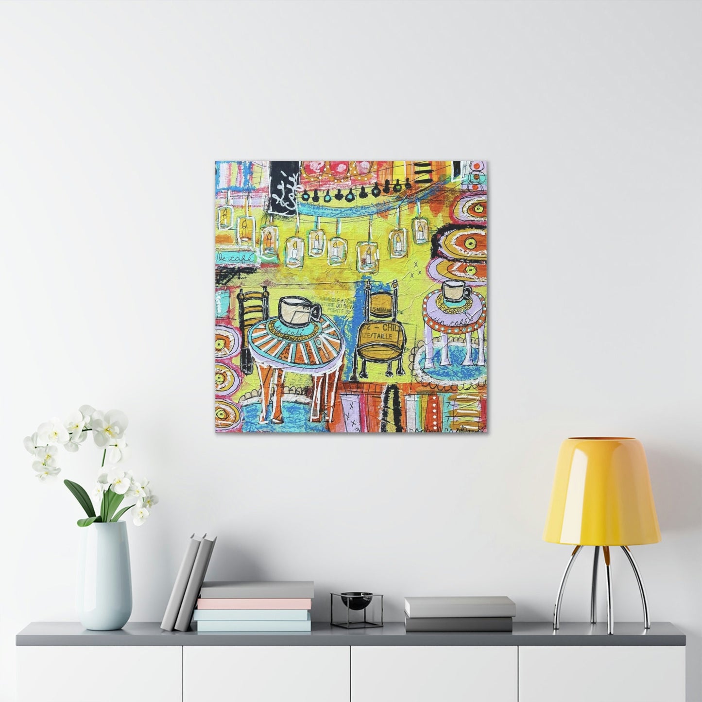 French Cafe Art, Coffee House Art - Canvas Gallery Wraps