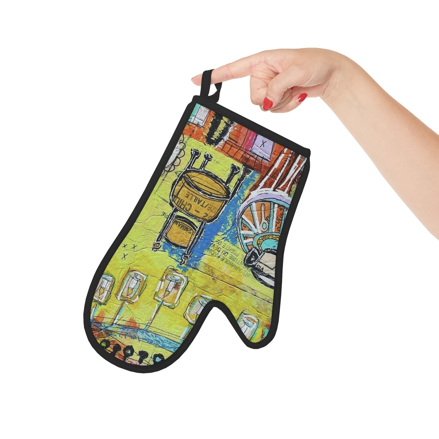 French Cafe Design, France inspired, Cofee House Design - Oven Glove
