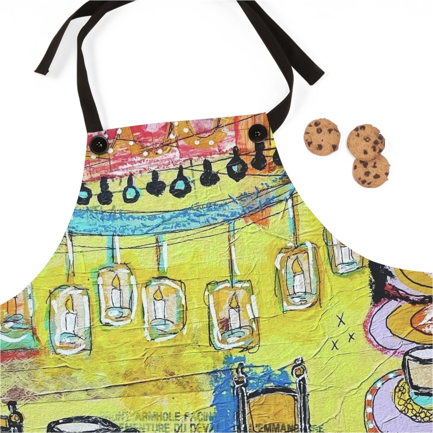 French Cafe Art, Coffee House Design - Apron (AOP)