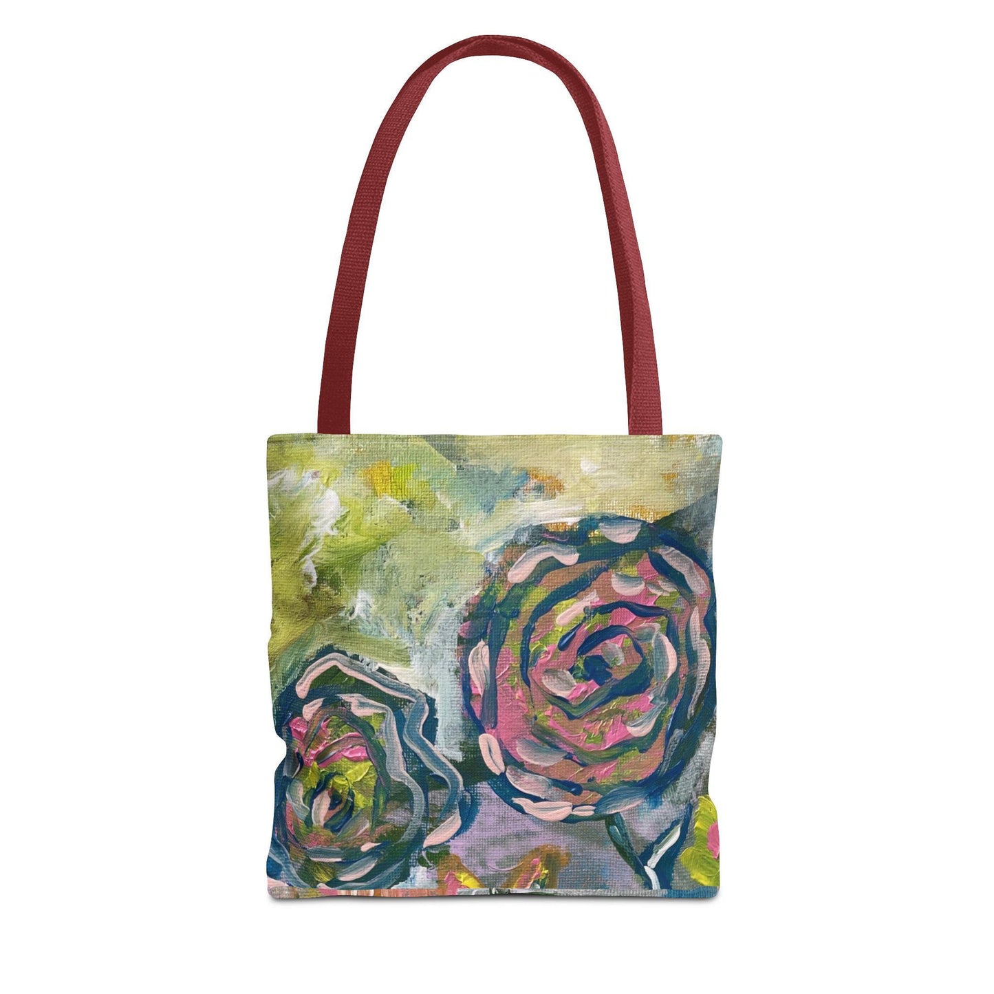 Floral Art Tote Bag, Stylish Shopping Bag, Eco-Friendly Gift, Summer Accessory, Art Lover's Tote, Beach or Gym Bag