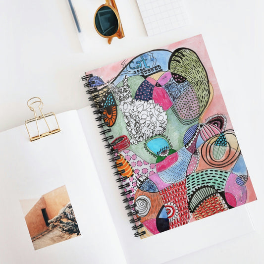 Cat Spiral Notebook - Ruled Line