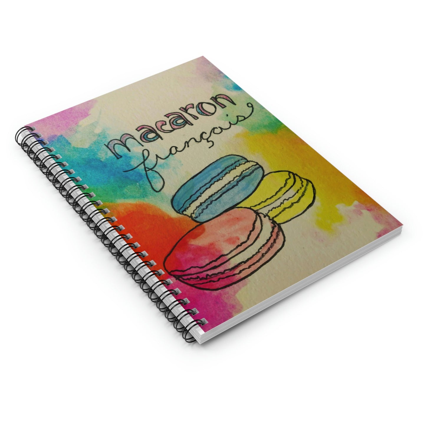 Macaron Francais - Spiral Notebook - Ruled Line