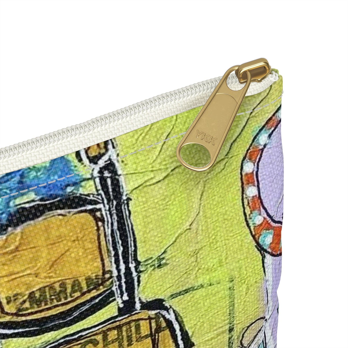 French cafe design, France inspired, coffee house art - Accessory Pouch