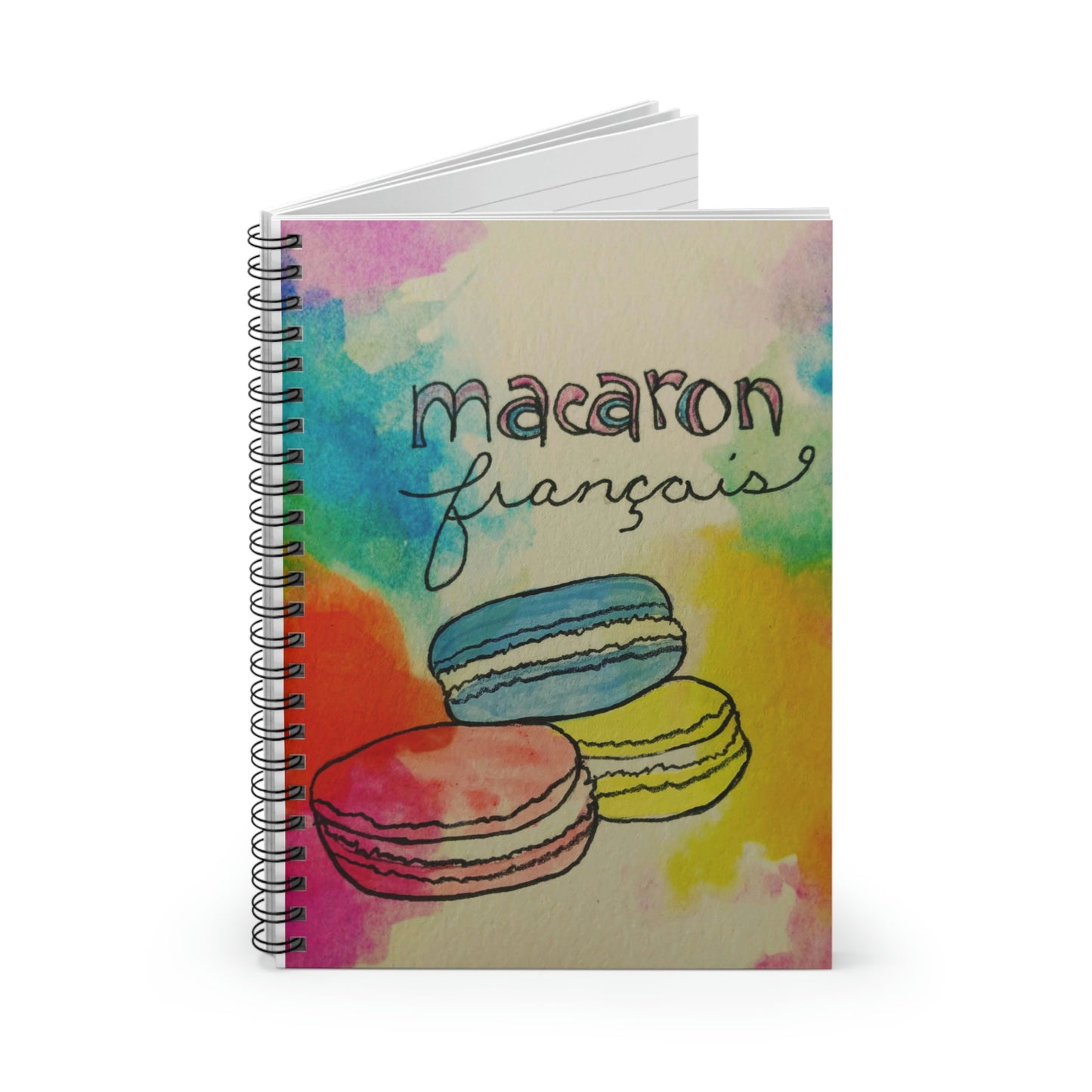 Macaron Francais - Spiral Notebook - Ruled Line