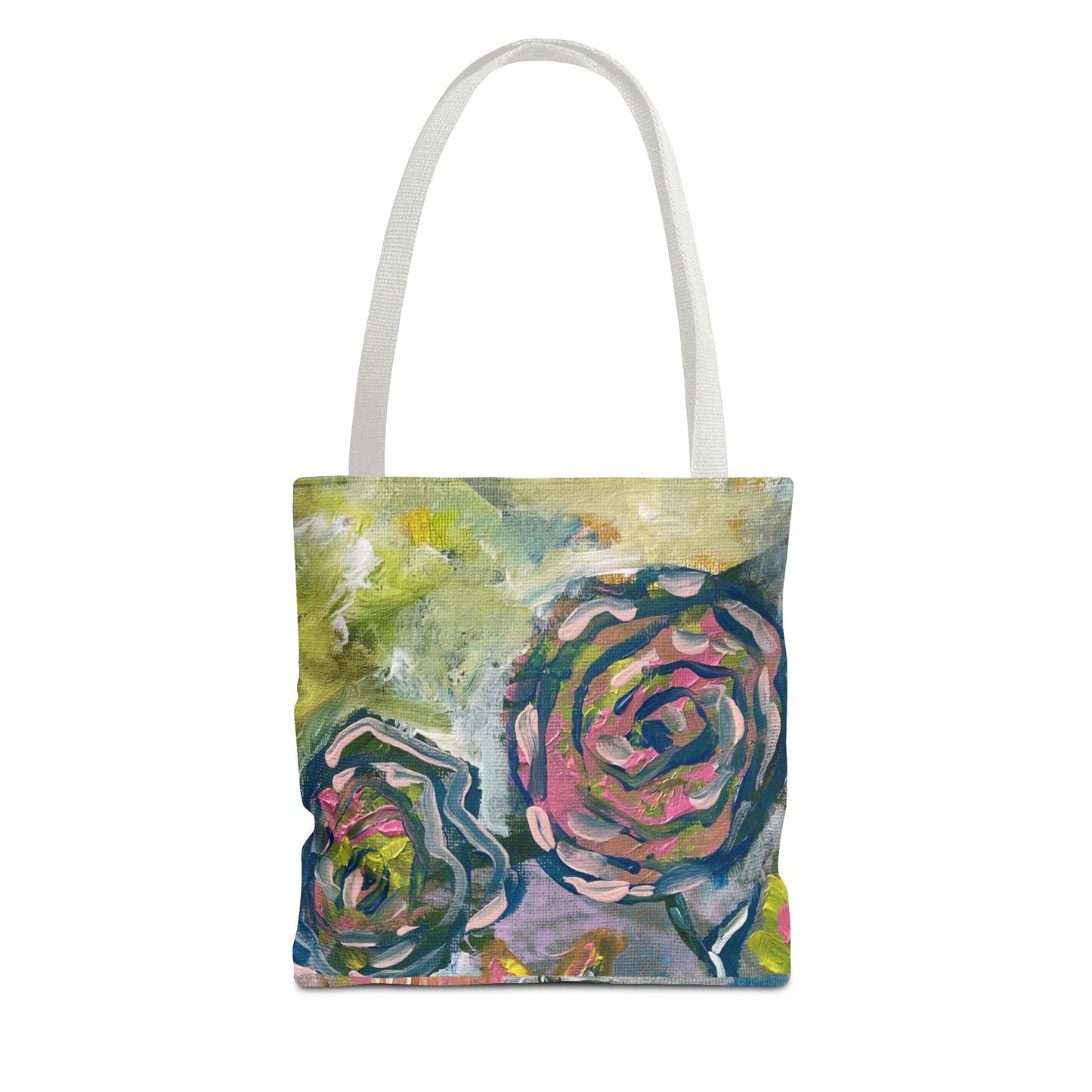 Floral Art Tote Bag, Stylish Shopping Bag, Eco-Friendly Gift, Summer Accessory, Art Lover's Tote, Beach or Gym Bag