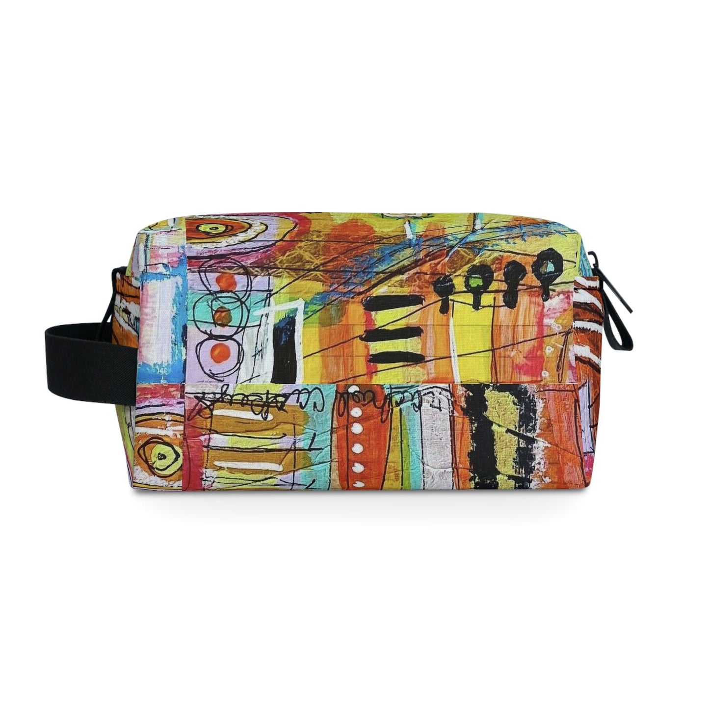 French Cafe Design, France inspired, French Coffee House Art - Toiletry Bag