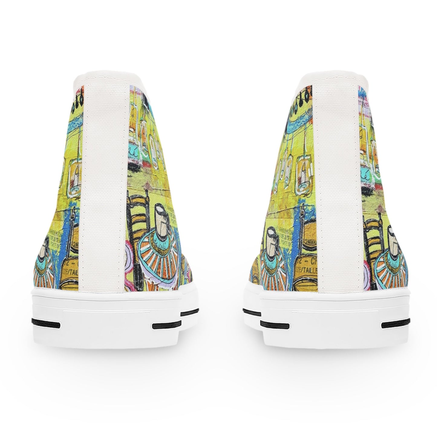 French Cafe - Women's High Top Sneakers