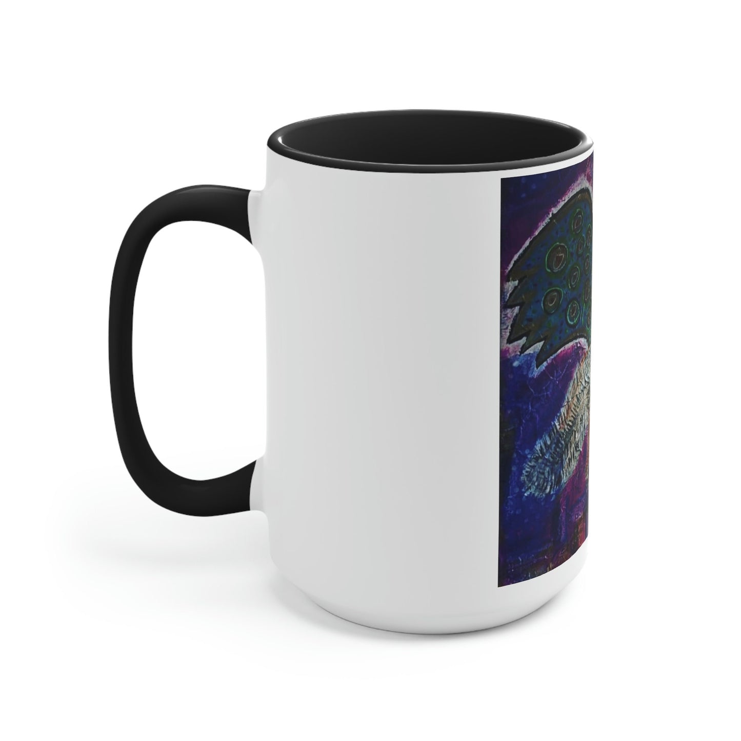 Two-Tone Coffee Mugs, 15oz - Fox King