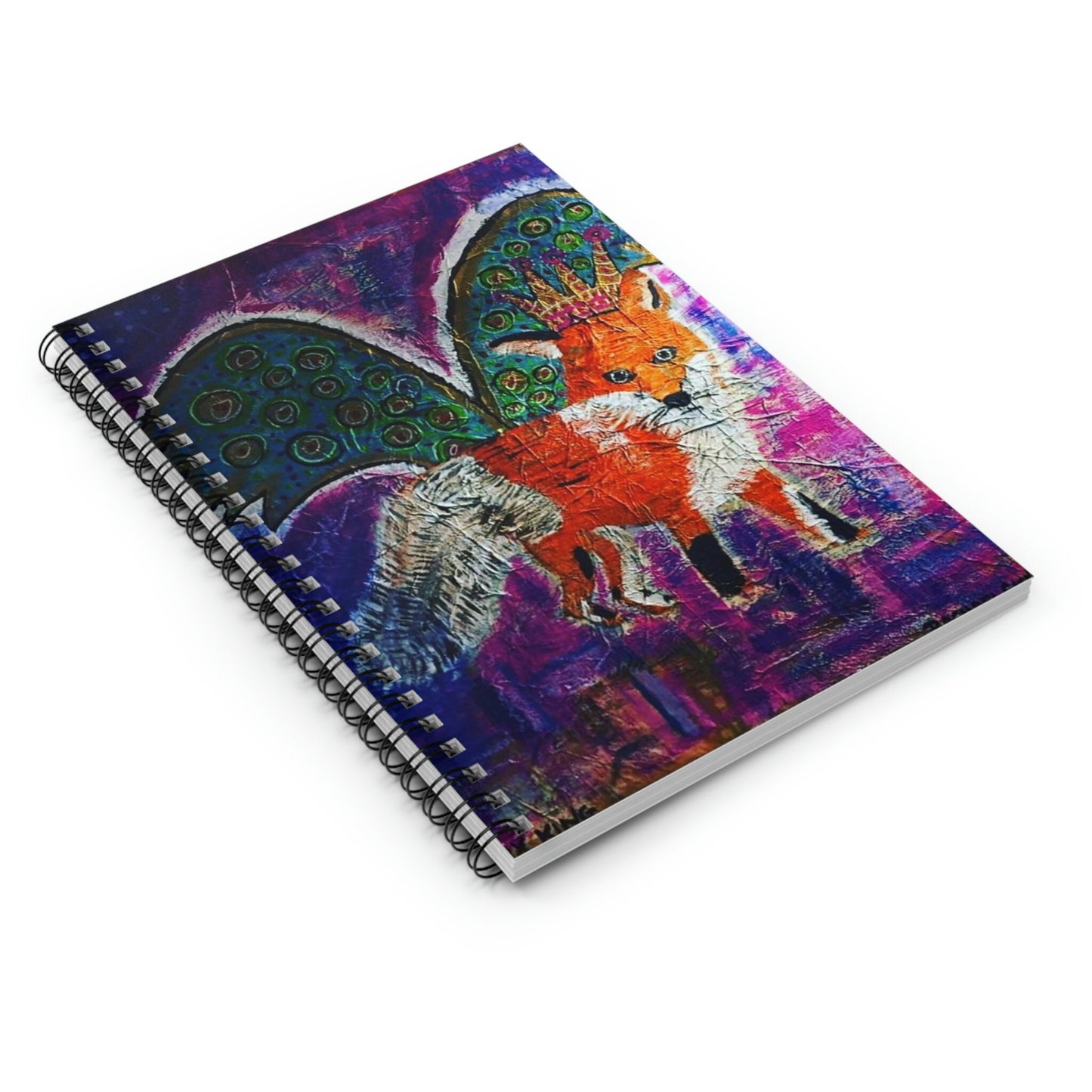 Fox King - Spiral Notebook - Ruled Line