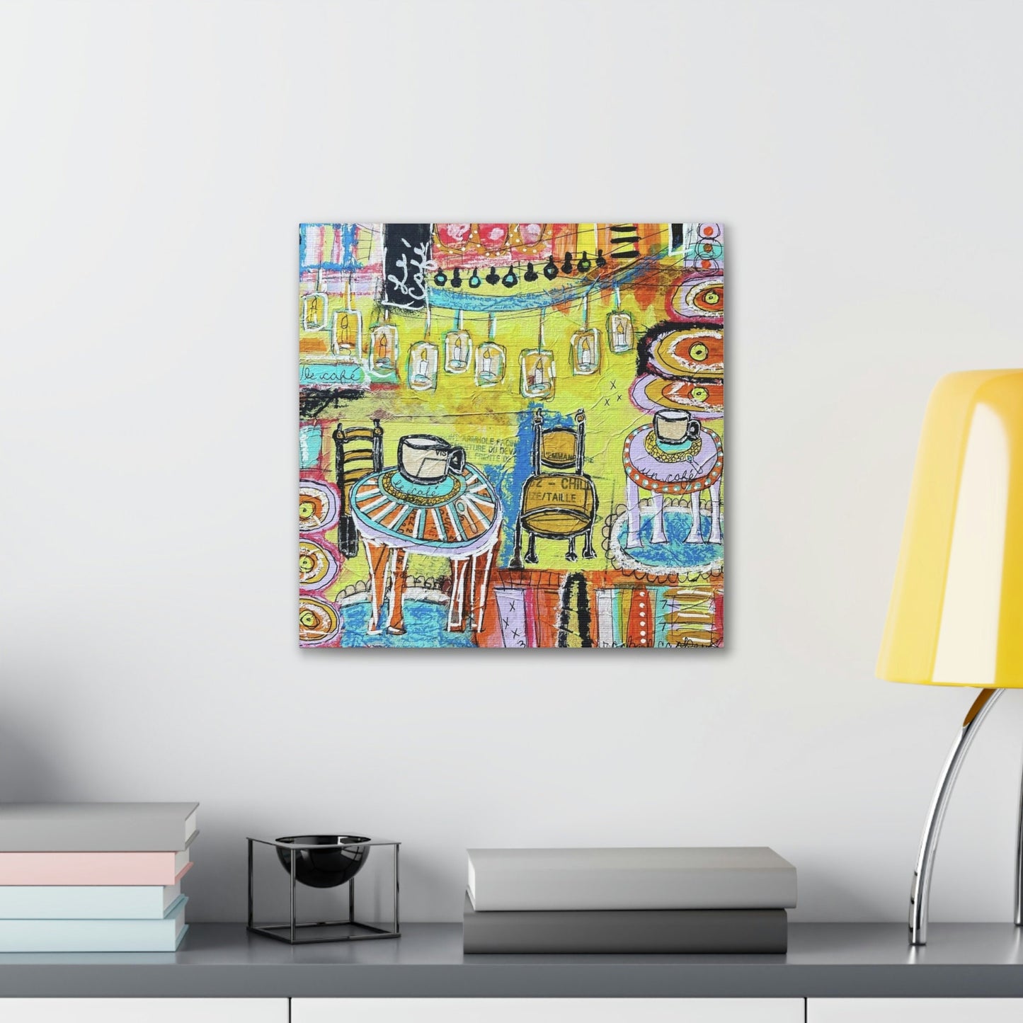 French Cafe Art, Coffee House Art - Canvas Gallery Wraps