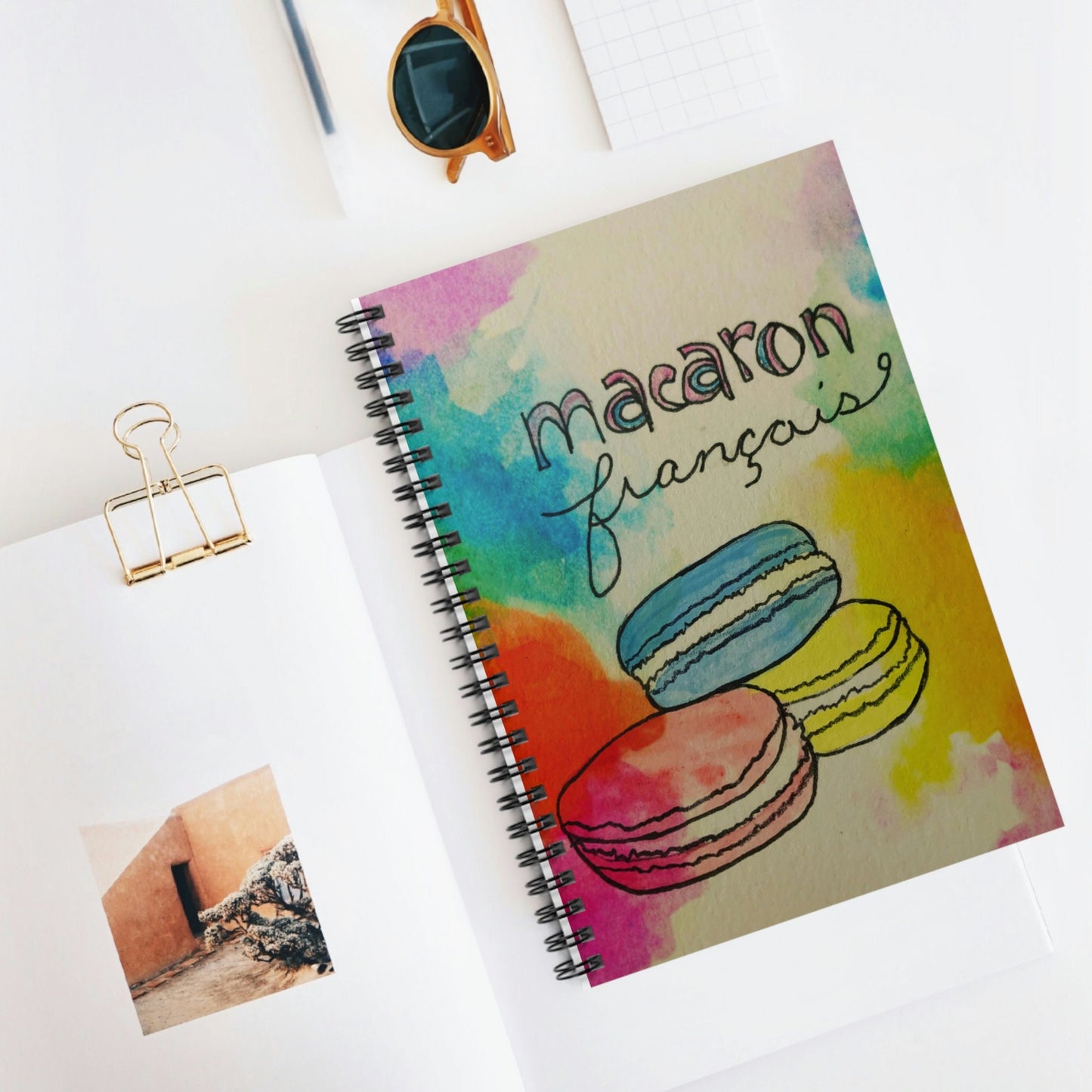 Macaron Francais - Spiral Notebook - Ruled Line