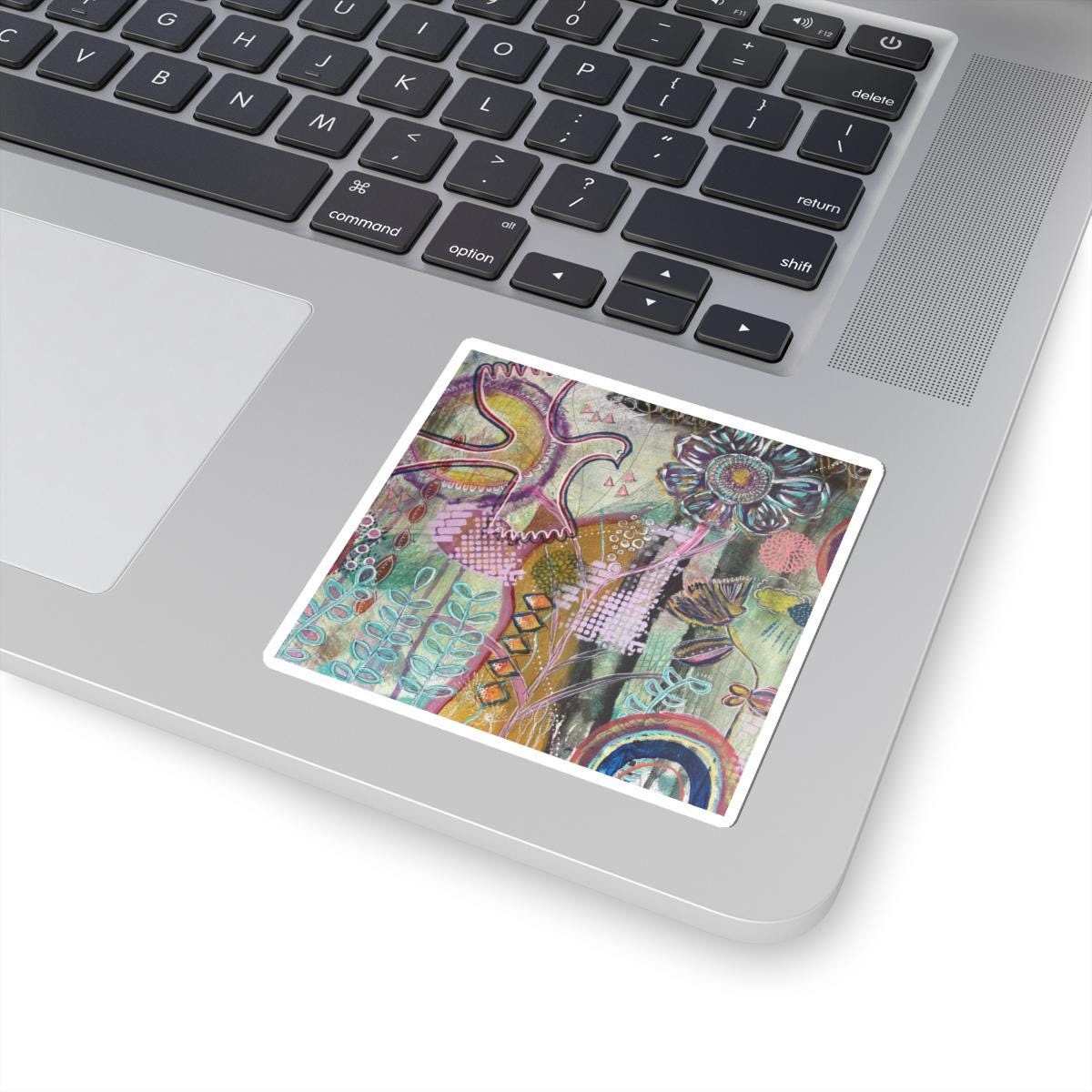 Vibrant Nature Kiss-Cut Stickers, Floral Art Decals, Laptop Decor, Journal Stickers, Gift for Nature Lovers, Eco-Friendly Stickers