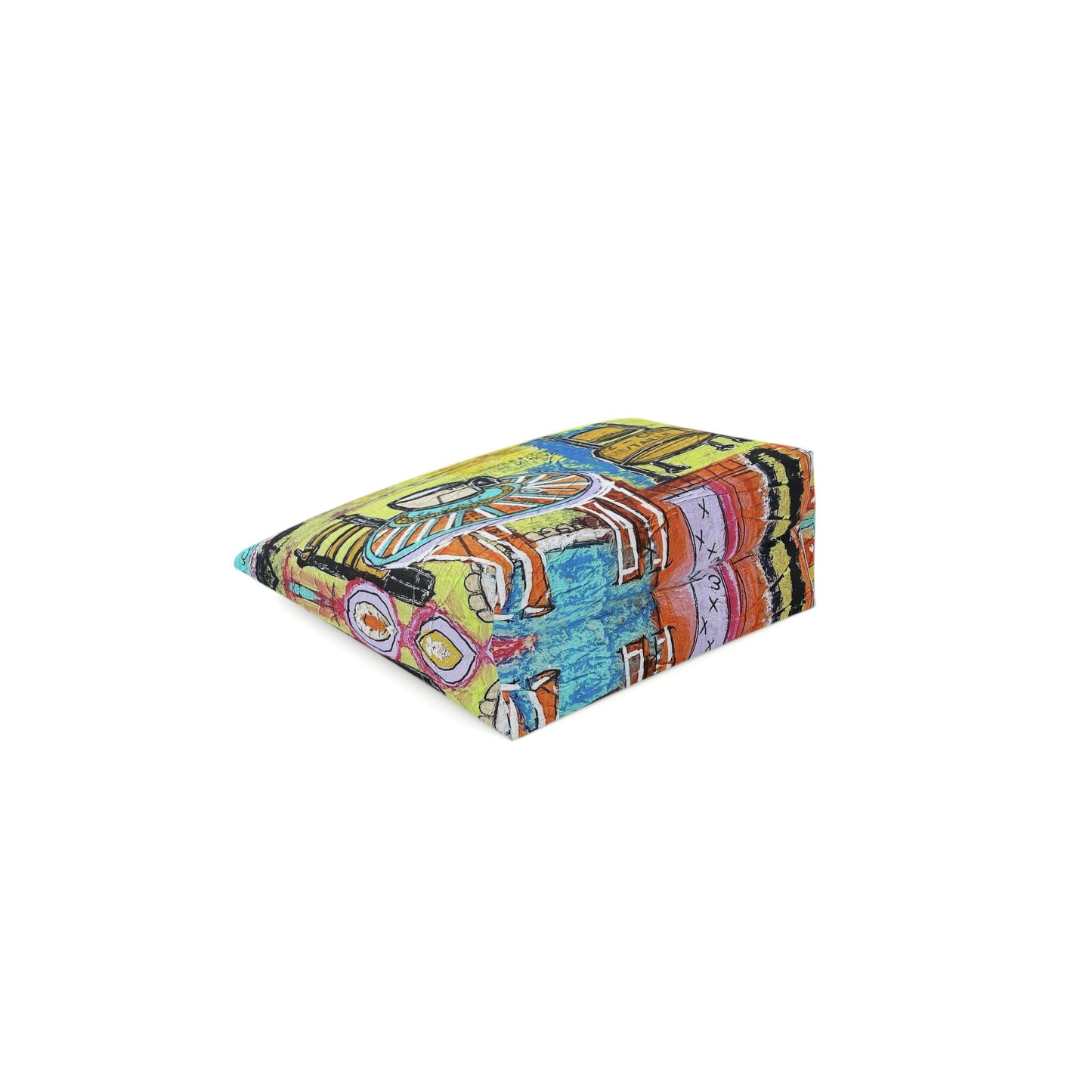 Cosmetic Bag - Makeup Bag - French Cafe Design, France inspired, French coffee house art