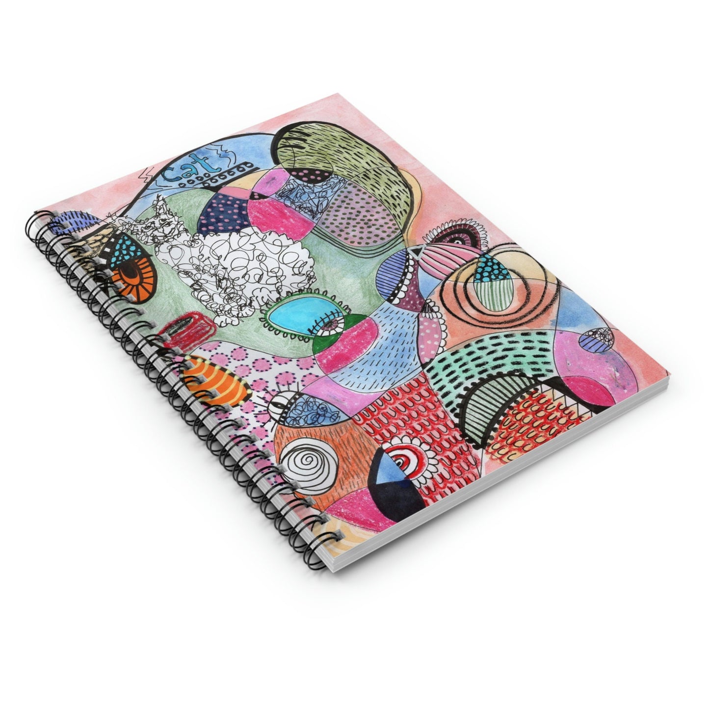 Cat Spiral Notebook - Ruled Line
