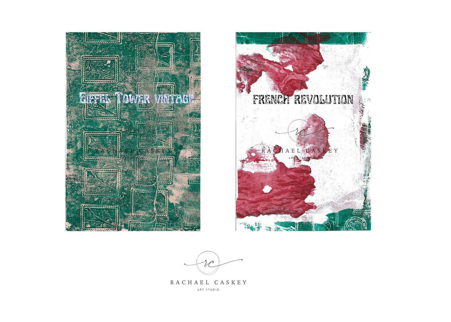 20 Hand-Painted Papers - Digital Bundle - 5" x 7" Downloads - Junk Journals, Scrapbook, Papercrafts, Invitations, Collages, Gelli Prints