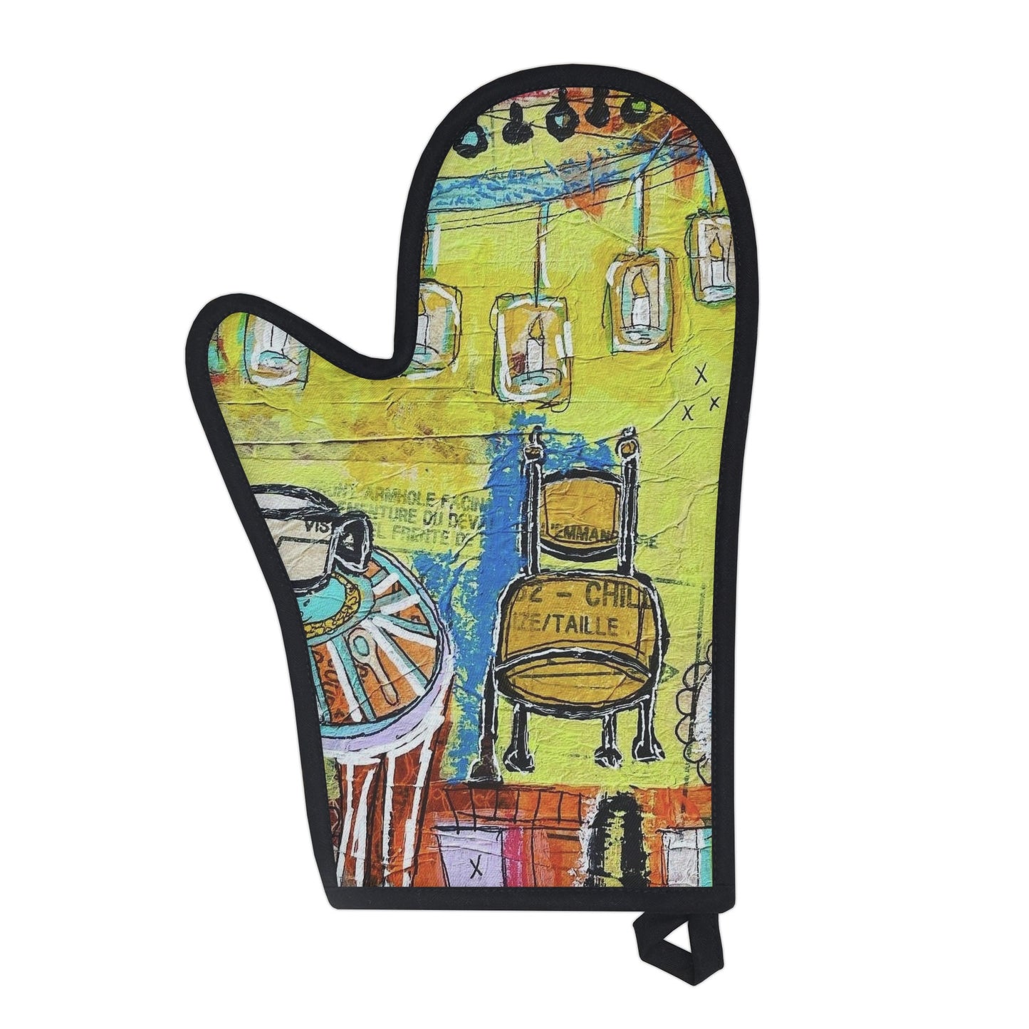 French Cafe Design, France inspired, Cofee House Design - Oven Glove