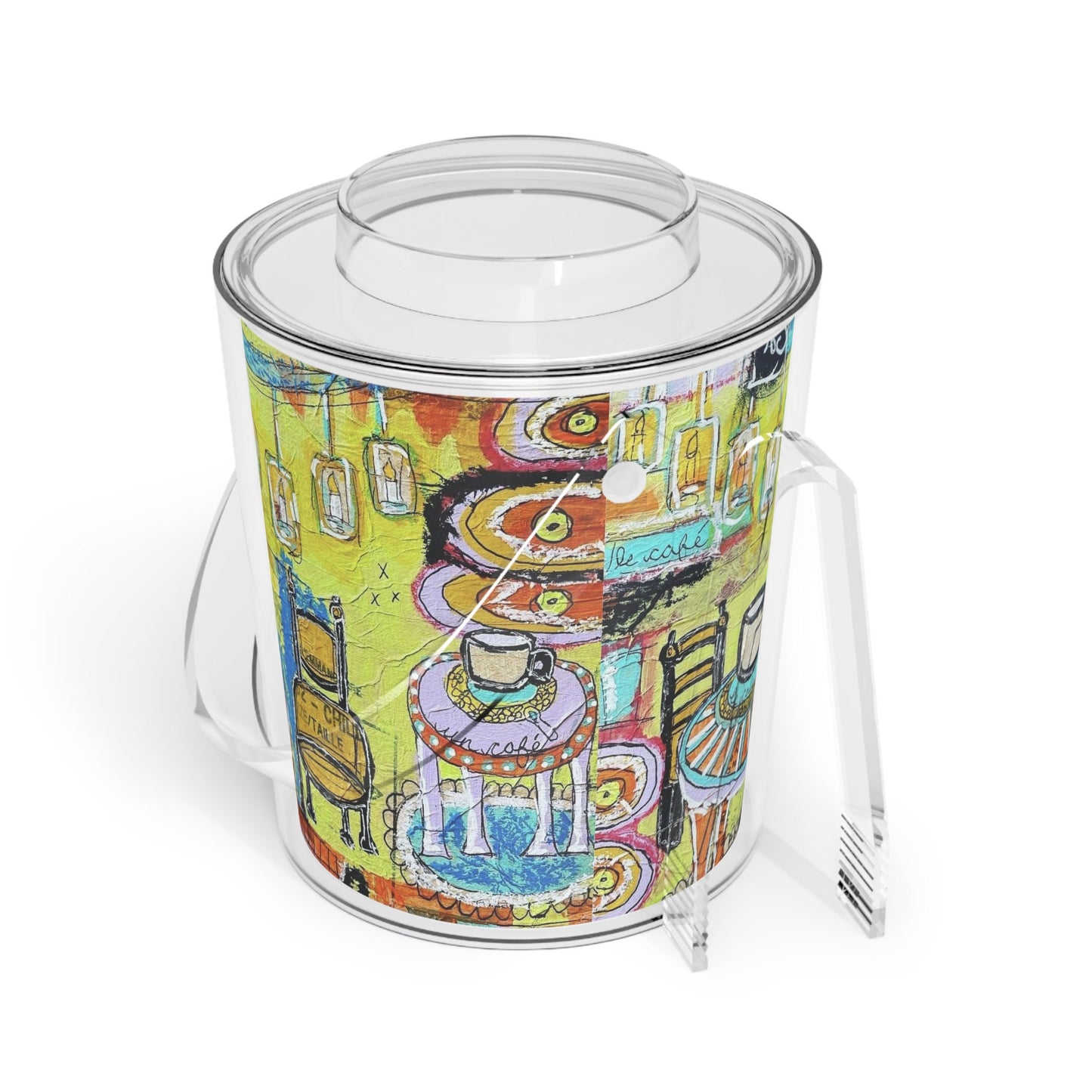 French cafe design, France inspired, Coffee House Design - Ice Bucket with Tongs