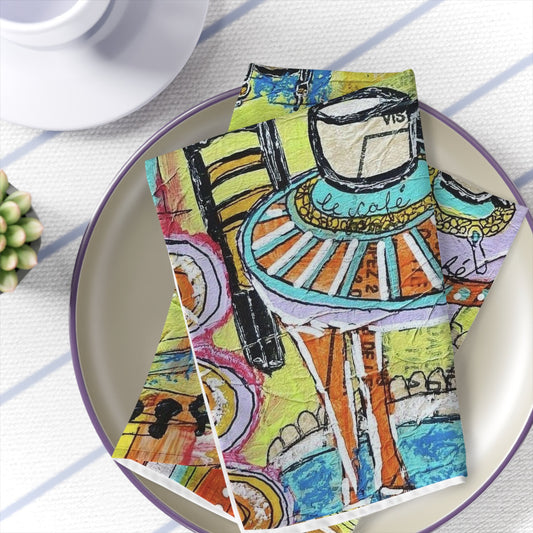 French Cafe Design, French Cafe inspired, Coffee House Design - Napkins